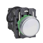 Schneider Electric, Harmony XB5 White Universal LED Pilot Light Complete, 22mm Cutout, Round, 400V