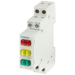 Siemens, 5TE5 Green, Red, Yellow LED Indicator, IP20, Rectangular, 230V