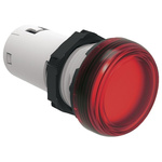 Lovato, LPML, Panel Mount Red LED Pilot Light, 22mm Cutout, IP66, IP67, IP69K, Round, 12V