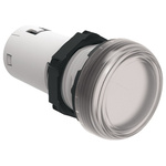 Lovato, LPML, Panel Mount Clear LED Pilot Light, 22mm Cutout, IP66, IP67, IP69K, Round, 12V