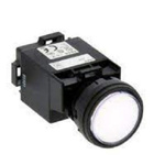 Idec, HW Series, Panel Mount White LED Pilot Light, 22.4mm Cutout, IP20, IP65, Dome, 24V ac/dc