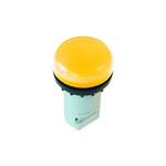 Eaton, M22, Panel Mount Yellow LED Indicator, 22.5mm Cutout, IP66, IP67, IP69K, Round, 250V