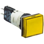 Schneider Electric, Harmony XB6, Panel Mount Yellow LED Pilot Light Complete, 16mm Cutout, IP65, 24V ac/dc