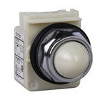 Schneider Electric, Harmony 9001K White LED Pilot Light, 30mm Cutout, IP66, 24V ac/dc