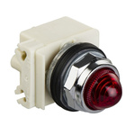 Schneider Electric, Harmony 9001K Red LED Pilot Light, 30mm Cutout, IP66, Round, 230V ac