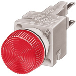 Siemens, Panel Mount Red Pilot Light, 16mm Cutout, IP65, IP67, Round, 250V