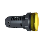 Schneider Electric, Harmony XB5, Panel Mount Yellow Universal LED Pilot Light Complete, 22mm Cutout, IP66, Round, 24V