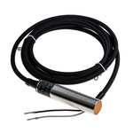 ifm electronic Inductive Barrel-Style Proximity Sensor, M18 x 1, 5 mm Detection, 10 → 55 V dc, IP67