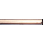 RS PRO 58 bar 2m Long Copper Pipe, 15mm Outer Diam. Copper