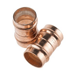 Conex-Banninger Straight Coupler Solder Ring Copper Solder Fitting for 15 x 15mm Pipes