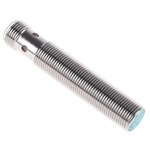 Pepperl + Fuchs Inductive Barrel-Style Proximity Sensor, M12 x 1, 4 mm Detection, PNP Output, 5 → 36 V dc, IP68