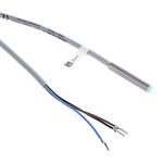 Pepperl + Fuchs Inductive Barrel-Style Proximity Sensor, 0.8 mm Detection, PNP Output, 10 → 30 V dc, IP67