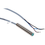Pepperl + Fuchs Inductive Barrel-Style Proximity Sensor, M8 x 1, 2 mm Detection, PNP Output, 10 → 30 V dc, IP67