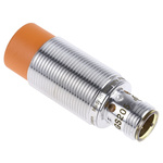 ifm electronic Inductive Barrel-Style Proximity Sensor, M18 x 1, 12 mm Detection, PNP Output, 10 → 36 V dc, IP67