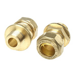 RS PRO 15mm x 3/8 in BSPP Male Straight Coupler Brass Compression Fitting