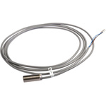 Pepperl + Fuchs Inductive Barrel-Style Proximity Sensor, M12 x 1, 4 mm Detection, PNP Output, 5 → 36 V dc, IP68