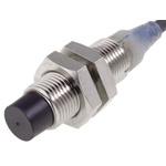Omron Inductive Barrel-Style Proximity Sensor, M12 x 1, 8 mm Detection, PNP Output, 12 → 24 V dc, IP67
