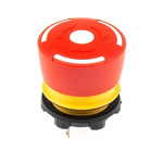 EAO Panel Mount Emergency Button - Twist to Reset, 22.5mm Cutout Diameter, 2NC, Mushroom Head