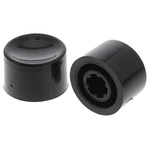 C & K Black Push Button Cap for Use with E010 Series (sealed Momentary Push Button Switch)
