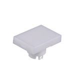 NKK Switches White Push Button Cap for Use with YB Series Pushbuttons, 21 x 15 x 12.2mm