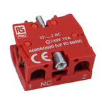 RS PRO Contact Block, 500V, 1NC