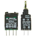 Schneider Electric Harmony XB6 Series Contact & Light Block, 12 → 24 V, 12 → 24V ac/dc, Yellow Light, 1NO