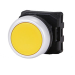 RS PRO Yellow Spring Return Push Button Head, 22mm Cutout, IP65