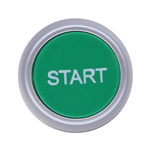 RS PRO Green Spring Return Push Button Head, 22mm Cutout, IP65