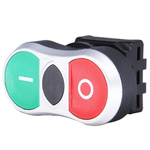 RS PRO Green, Red Spring Return Push Button Head, 22mm Cutout, IP65