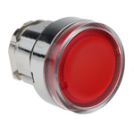 Schneider Electric Harmony XB4 Series Red Illuminated Spring Return Push Button Head, 22mm Cutout, IP66, IP67, IP69K