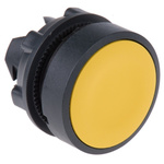 Schneider Electric Harmony XB5 Series Yellow Spring Return Push Button Head, 22mm Cutout, IP66, IP67, IP69K