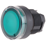 Schneider Electric Harmony XB5 Series Green Illuminated Spring Return Push Button Head, 22mm Cutout, IP66, IP67, IP69K