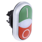 Eaton RMQ Titan M22 Series Green, Red Illuminated Momentary Push Button Head, 22mm Cutout, IP66