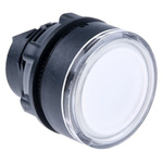 Schneider Electric ZB5 Series White Illuminated Spring Return Push Button Head, 22mm Cutout, IP66, IP67, IP69K