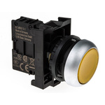 Eaton RMQ Titan M22 Series Yellow Illuminated Momentary Push Button Head, 22mm Cutout, IP69K