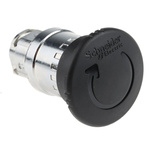 Schneider Electric Harmony XB4 Series Black Turn to Release Push Button Head, 22mm Cutout, IP66, IP67, IP69K