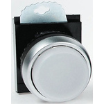 BACO White Illuminated Stay Put Push Button Head, 22mm Cutout, IP66