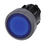 Siemens SIRIUS ACT Series Blue Momentary Push Button Head, 22mm Cutout, IP66, IP67, IP69K