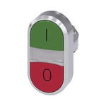 Siemens SIRIUS ACT Series Green, Red Momentary Push Button Head, 22mm Cutout, IP66, IP67, IP69K