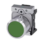 Siemens SIRIUS ACT Series Green Momentary Push Button Head, 22mm Cutout, IP66, IP67, IP69K