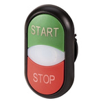Eaton RMQ Titan M22 Series Black, White Momentary Push Button, 22mm Cutout, IP66