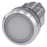 Siemens 3SU1 Series White Latching Push Button Head, 22mm Cutout, IP66, IP67, IP69K