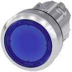 Siemens SIRIUS ACT Series Blue Latching Push Button, 22mm Cutout, IP66, IP67, IP69K