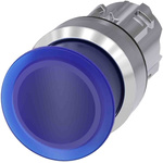 Siemens SIRIUS ACT Series Blue Momentary Push Button Head, 22mm Cutout, IP66, IP67, IP69K