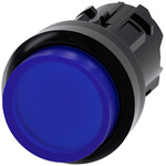 Siemens SIRIUS ACT Series Blue Momentary Push Button Head, 22mm Cutout, IP66, IP67, IP69K