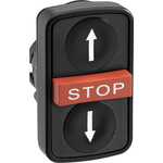 Schneider Electric ZB5 Series Black Spring Return Push Button Head, 22mm Cutout, IP66, IP67, IP69K