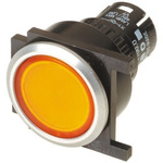 EAO Yellow Momentary Push Button Head, IP65