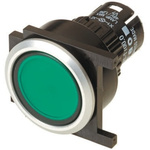 EAO Green Momentary Push Button Head, IP65