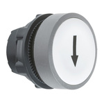 Schneider Electric Harmony XB5 Series White Spring Return Push Button Head, 22mm Cutout, IP66, IP67