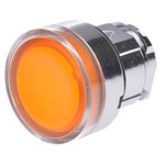 Schneider Electric Harmony XB4 Series Orange Illuminated Spring Return Push Button Head, 22mm Cutout, IP66, IP67, IP69K